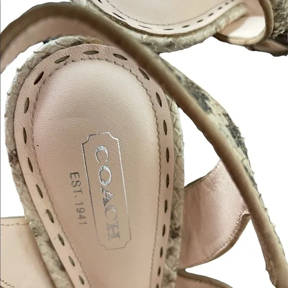 COACH, Alba, snakeskin,heels - Picture 2 of 8